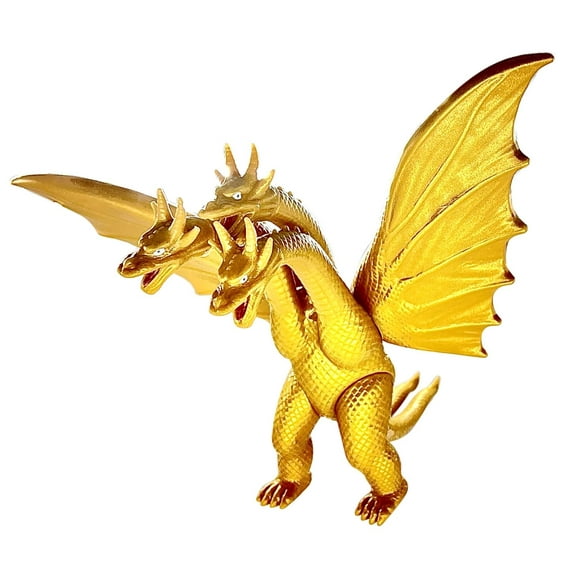 TwCare King Ghidorah, 1964 Movie Series Movable Joints King of The Monsters Dinosaur Action Figures, Travel Bag