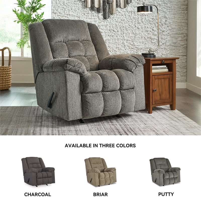 Signature Design by Ashley Kegler Putty Recliner  with One-Pull Reclining Motion