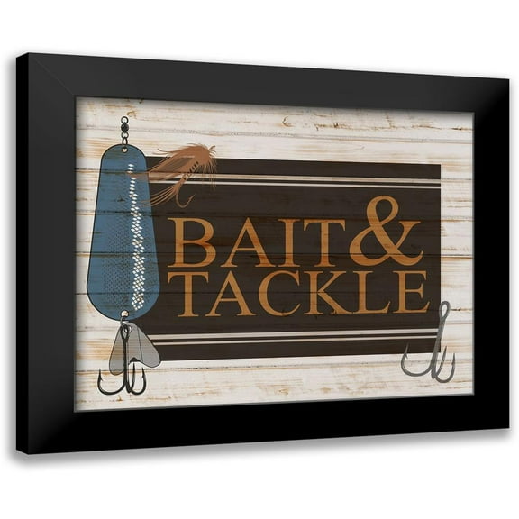 Allen, Kimberly 14x12 Black Modern Framed Museum Art Print Titled - Bait and Tackle V2