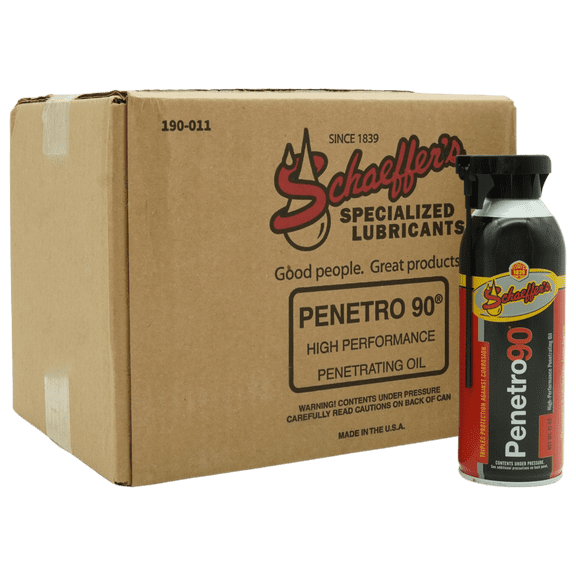 Schaeffer's 0190-011 Penetro 90 Penetrating Oil Spray 13 oz. Aerosol Can - Case of 12