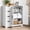 White - 4 Drawers, variant on Ktaxon Wooden Bathroom Floor Cabinet with 4 Drawers & 1 Cupboard for Living Room Entryway, White