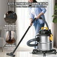 thumbnail image 4 of KFFKFF Stainless Steel Wet Dry Vac, 5.5 Gallon, 6 Peak HP, 2 in 1 Shop Vacuum with Blowing Function, Portable with Attachments to Clean Floor, Upholstery, Gap, Car, 4 of 9