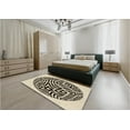 thumbnail image 5 of Ahgly Company Machine Washable Indoor Round Transitional Vanilla Gold Area Rugs, 4' Round, 5 of 7