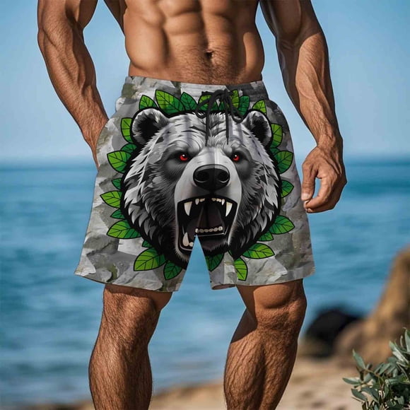 Kakii Men's Novelty Beach Shorts Quick Dry Swimwear Sports Running Swim Board Shorts