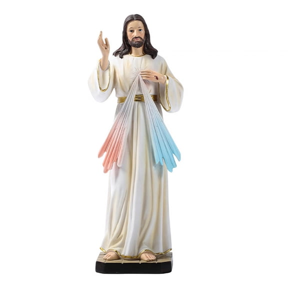 Jesus Standing Statue, Character Sculptures, Ornament, Religious Figurine Collectible Figurine for Easter Living Room Bedroom