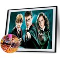 thumbnail image 2 of Taladro de pintura de diamante 5D Kits de bricolaje Redondo completo Harry Potter Mosaico Imagen de resina Hugtrwg Para estrenar, 2 of 9