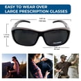 thumbnail image 3 of Gafas de sol Fit Over con protección solar polarizada, corte azul, unisex, 3 of 5