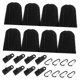 thumbnail image 2 of Paquete de 8 clips de lona para sacos de arena vacíos, sacos de arena flocados a prueba de viento, pesos de dosel para trampolín de jardín, muebles de, 2 of 9