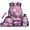 Pink Axolotl, variant on HUIACONG Sunflower Highland Cow Backpack and Lunch Box Set, 17 Inch Cute Kids School Bag, Spacious for School Supplies & Snacks