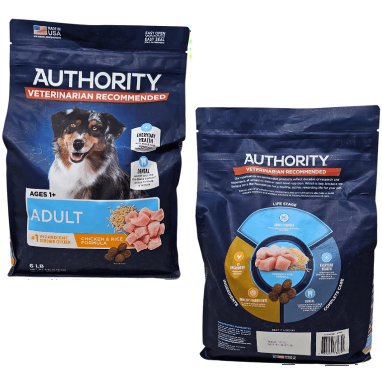 Authority Adult Chicken and Rice Dry Dog Food 6 Pounds