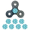 MightySkins Vinyl Decal Skin For Fidget Spinner Center Cap â€“ Blue Kaleidoscope | Protective Sticker Wrap For Your Fidget toy Bearing Cap | Easy To Apply Cover