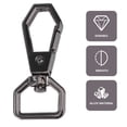 thumbnail image 3 of 10pcs Unique Key Chains Alloy Men Women Handbag Chic Key Rings Swivel Clasp, 3 of 8