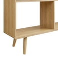 thumbnail image 6 of Modway Transmit 7-Shelf Wood Bookcase with Splayed Dowel Legs in Oak, 6 of 9