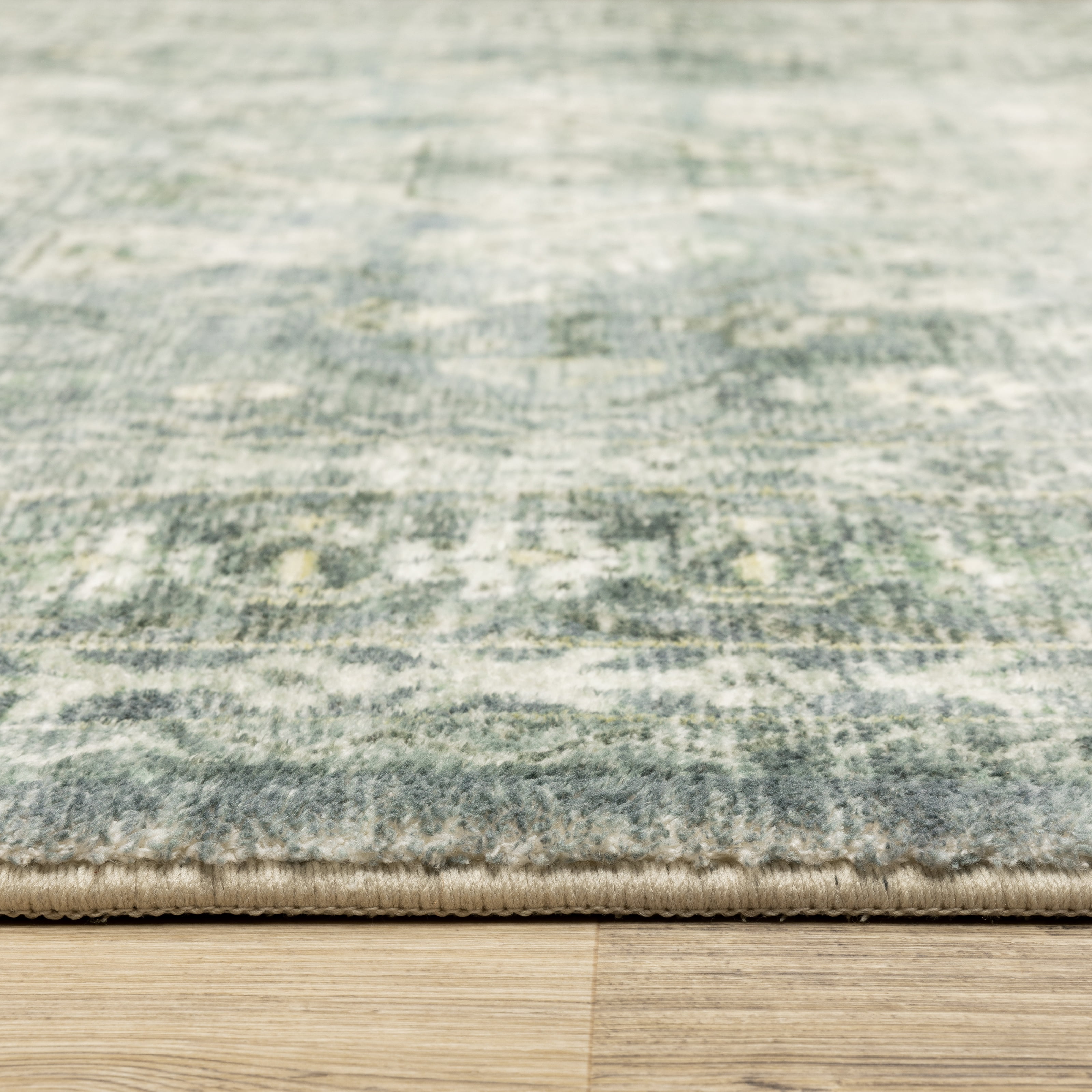 Avalon Home Silvana Distressed Floral Area Rug, 2' X 8' Runner, Blue/ Ivory