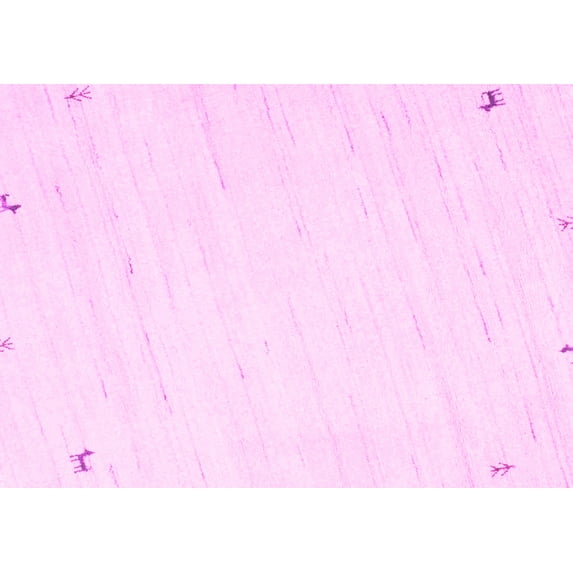 Ahgly Company Indoor Rectangle Solid Pink Modern Area Rugs, 2' x 3'