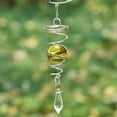 thumbnail image 2 of Carillon Électroplaqué avec Queue de Vent Rotative et Petit Cristal à Double Spirale, en Acier Inoxydable, 65g, pour Décoration Intérieure/extérieure, 2 of 3