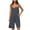 Dark Gray, variant on Summer Fashion Jumpsuits for Women Dressy Plus Size Solid Color Loose Sleeveless Pocket Wide Leg Shorts Overalls Clearance Under 10$!