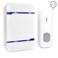 thumbnail image 1 of CAROOTU 300M 5 Volume Wireless Doorbell Transmitter+Receiver Home Door Bell Set with 55 Ringtones, 1 of 7