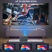 Portable Projector with 5G WiFi & BT 5.3,Mini Projector Native 1080P,Outdoor Movie Projector for Bedroom,Portable Home Theater,Easy Setup with Phone/Laptop/TV Stick