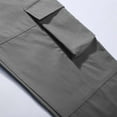 thumbnail image 7 of RTKFRFLM Women's Wide Leg Cargo Pants Multi-Pocket Loose Fit Straight Trousers Black 14-15 Years, 7 of 7