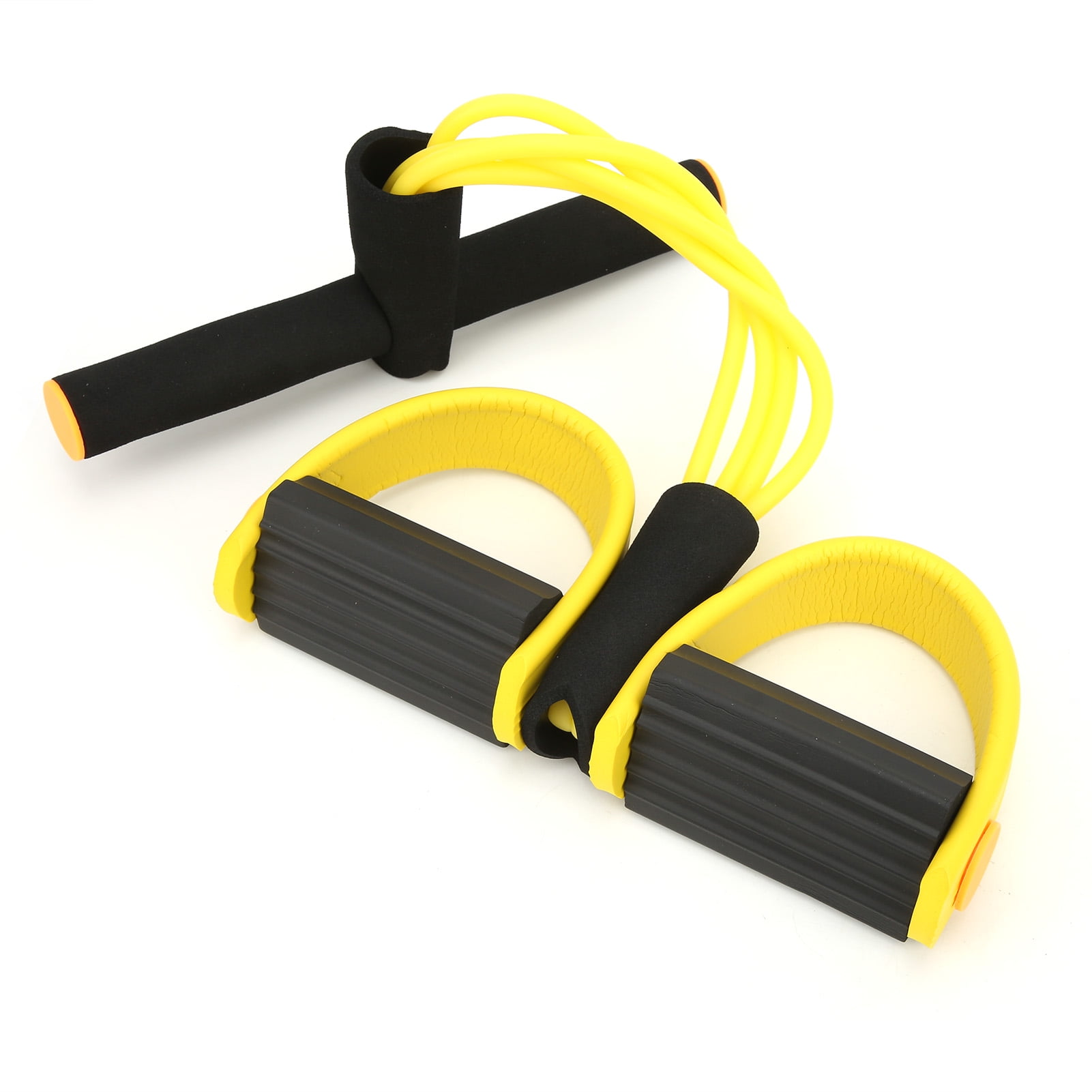 Sit-up Resistance Band With Foot Pedal, Fitness Tool 2 Tubes Elastic Pull Rope Portable  For Home Pilates For Yoga Exercise