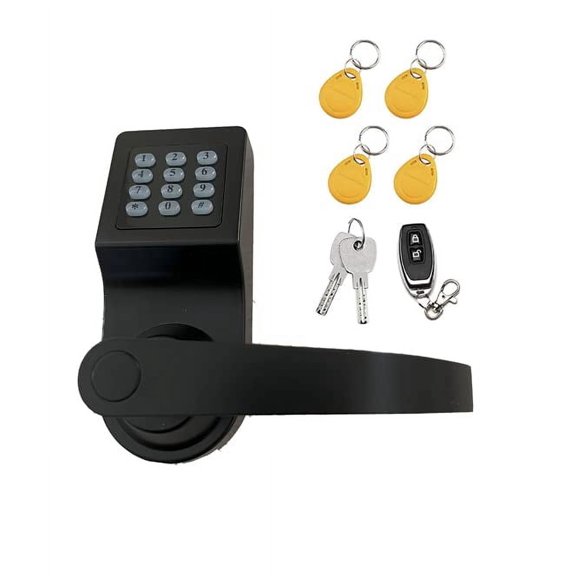 Colosus NDL302 Keyless Electronic Trusted Digital Smart Door Lock, Keypad Smartcode Security, Grant & Control Access for Home, Office (Black - 4 Key Fobs)