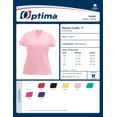 thumbnail image 2 of Playera Dama -mujer Manga Corta C/v Optima Algodon 8 Colores, 2 of 2