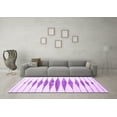 thumbnail image 3 of Ahgly Company Indoor Round Solid Purple Modern Area Rugs, 5' Round, 3 of 4