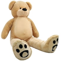 WOWMAX 6 Foot Giant Huge Life Size Teddy Bear Daney Cuddly Stuffed Plush Animals Teddy Bear Toy Doll for Birthday Christmas Brown 72 Inches