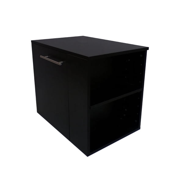 Gabinete para Baño DECOMOBIL Sin Lavamanos Y Monomando Derecho Negro Mate