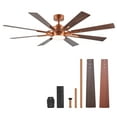 thumbnail image 3 of Bestco 60" Ceiling Fan with Light and Remote 6 Speeds Reversible Airflow Bronze, 3 of 18
