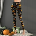 thumbnail image 6 of Elastic Leggings, Women -lift Quick-drying Stretch Pants, Halloween Printed Skinny Trousers Fashion Costumes - Hat, 6 of 10
