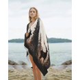 thumbnail image 2 of Forest Tree Elk Beach Towels Oversized Super Absorbent, Vintage Black Deer Animal Wild Plant Lightweight Bath Towel Quick Dry Sets For Bathroom/Pool/Rv Camping/Beach Play/Gym Room/Picnic 35"x70", 2 of 8