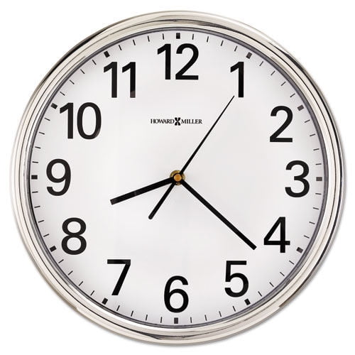 VINTAGE National Time 12" Industrial Electric School Clock Metal & Glass 