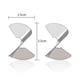 thumbnail image 4 of Pendientes colgantes de metal color dorado Hueco irregular He, 4 of 5