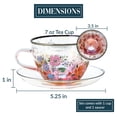 thumbnail image 2 of Pavilion- Grandma - 7 oz Glass Tea Cup and Saucer, 2 of 6