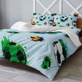 4 Piece Duvet Cover Set Queen, Abstract Watercolor Football Soft — free download
