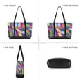 thumbnail image 6 of FORMRS Canvas Laptop Tote Bag for Women with 15.6" Computer Compartments Shoulder Handbag, Colorful Wavy Pattern, 6 of 7