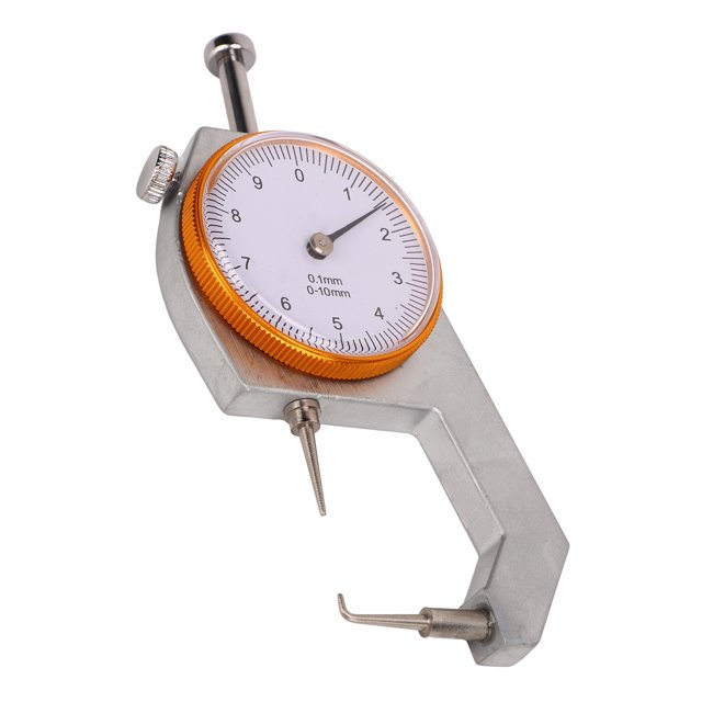 PortableThickness Gauge, Thickness Gauge Fine Scale Waterproof Curved Tip Precise High Accuracy For Hollow Tube