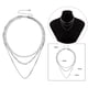 thumbnail image 5 of Gargantilla de cadena de mujer Punk collar moda joyería blanco Hugo collar de tres capas, 5 of 9