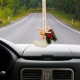thumbnail image 4 of Xihbxyly Adorno para Árbol de Navidad, Adornos de Fieltro de Lana, Detalles de Cinta de Terciopelo, Colgante de Algodón, Madera de Fruta Decorativa, Impresión Manual, Decoración para Coche o Casa, Re, 4 of 5