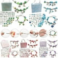 thumbnail image 2 of 64Pcs/Set DIY Charm Bracelet Gift Box Jewelry Making Kit With Beads Charms Pendants, 2 of 6