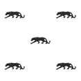 thumbnail image 1 of Transemion Resin Animal Shape Sculpture Glossy Decorative Home Decor Ornament Black 5Set, 1 of 6