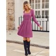 thumbnail image 4 of Zeagoo Women Dresses Spring Fall Sweater Dress Long Sleeve Casual Knit Dresses with Pockets, 4 of 6