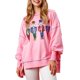 thumbnail image 1 of Sudadera con Lentejuelas de Cascanueces para Mujer, Sudadera Holgada Navideña de Larga con Cuello Redondo Rosa L, 1 of 6