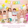 thumbnail image 5 of 12 Pcs Dessert Table Display Stand Set Include 5 Cupcake Stand Holder Tier Tower 1 Cake Holder 6 Serving Tray Combo for Party Birthday Baby Shower Wedding(Pink, Green, White), 5 of 7