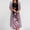 pink, variant on CHUANK Cheistmas Holiday Wear to Work Plus Green Dresses Ladies Casual Floral Print Sleeveles Dress Solid Chiffon Two-Piece Set Closeout Sales
