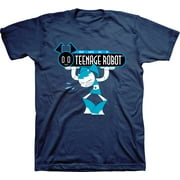 Mens Nickelodeon 90s Throwback Shirt - Retro Nick Group tee - Classic Nick Graphic T-Shirt (Athletic Navy, Small)