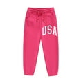thumbnail image 4 of Hienoo Big Girls Hoodie Set Usa Printed Hooded Sweatshirt Sweatpants Outfits Sweatsuit, 4 of 5