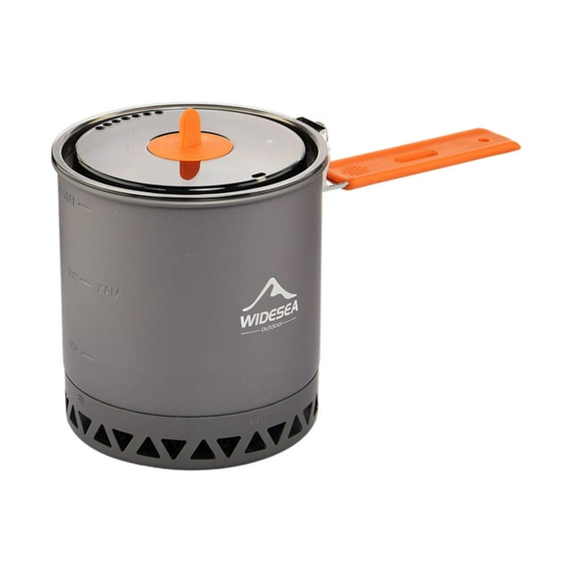 Olla para acampar DYNWAVEMX Caldera para mochileros Aluminio anodizado 1.6L Portátil